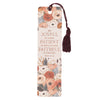 Be Joyful Floral Bookmark with Tassel - Romans 12:12 ( ORDER IN 6'S )