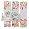 A Grateful Heart Pink Floral Bookmark with Tassel Set - KI Gifts Christian Supplies