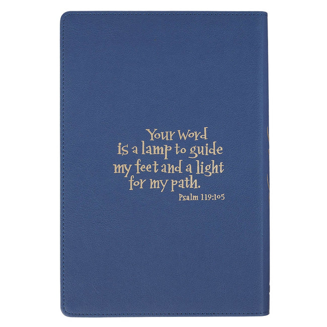 Blue Faux Leather Discovery Bible