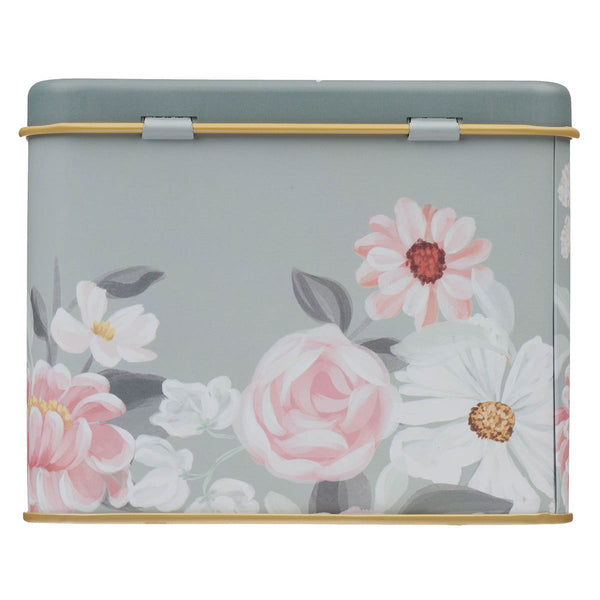 He Restores My Soul Green Floral Garden Prayer Cards in a Tin - Psalm 23:3