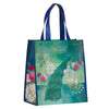 Blessed Blue Peacock Non-Woven Coated Tote Bag - Jeremiah 17:7