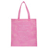 I Know the Plans Pink Reusable Non-woven Shopping Tote Bag - Jeremiah 29:11 - KI Gifts Christian Supplies