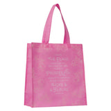 I Know the Plans Pink Reusable Non-woven Shopping Tote Bag - Jeremiah 29:11