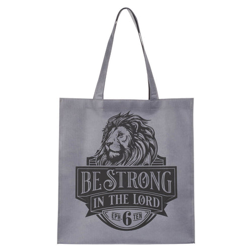 Be Strong in the Lord Reusable Non-woven Shopping Bag - Ephesians 6:10 - KI Gifts Christian Supplies