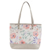 Love is Patient Coral Poppy Canvas Tote Bag