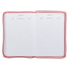 2027 Walk by Faith Pink Faux Leather Executive Planner with Zipper Closure - 2 Corinthians 5:7