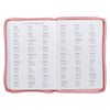 2027 Walk by Faith Pink Faux Leather Executive Planner with Zipper Closure - 2 Corinthians 5:7