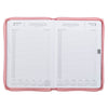 2027 Walk by Faith Pink Faux Leather Executive Planner with Zipper Closure - 2 Corinthians 5:7