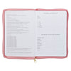 2027 Walk by Faith Pink Faux Leather Executive Planner with Zipper Closure - 2 Corinthians 5:7