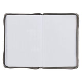 2027 Trust in the Lord Soft Gray Faux Leather Executive Planner with Zipper Closure - Proverbs 3:5