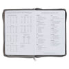 2027 Trust in the Lord Soft Gray Faux Leather Executive Planner with Zipper Closure - Proverbs 3:5