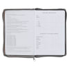 2027 Trust in the Lord Soft Gray Faux Leather Executive Planner with Zipper Closure - Proverbs 3:5