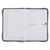 2027 Trust in the Lord Soft Gray Faux Leather Executive Planner with Zipper Closure - Proverbs 3:5