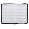 2027 A Man's Heart Smoked Walnut Faux Leather Executive Planner with Zipper Closure - Proverbs 16:9