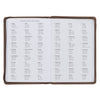 2027 I Can Do All This Truffle Brown Faux Leather Executive Planner with Zipper Closure - Philippians 4:13