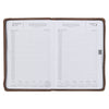 2027 I Can Do All This Truffle Brown Faux Leather Executive Planner with Zipper Closure - Philippians 4:13