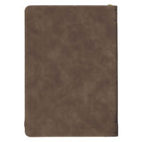 2027 I Can Do All This Truffle Brown Faux Leather Executive Planner with Zipper Closure - Philippians 4:13