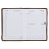 2027 I Can Do All This Truffle Brown Faux Leather Executive Planner with Zipper Closure - Philippians 4:13