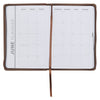 2027 I Can Do All This Truffle Brown Faux Leather Executive Planner with Zipper Closure - Philippians 4:13