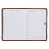 2027 I Can Do All This Truffle Brown Faux Leather Executive Planner with Zipper Closure - Philippians 4:13