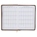 2027 I Can Do All This Truffle Brown Faux Leather Executive Planner with Zipper Closure - Philippians 4:13