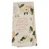 Every Good and Perfect Gift Peach Cotton Tea Towel - James 1:17 - KI Gifts Christian Supplies