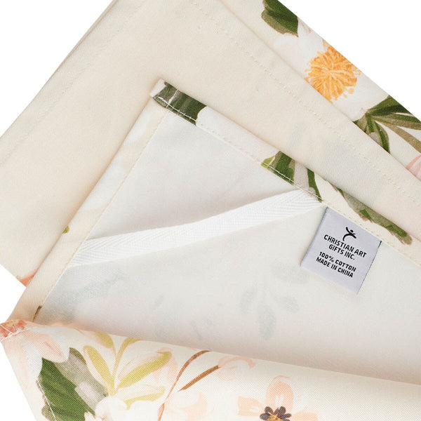 Every Good and Perfect Gift Peach Cotton Tea Towel - James 1:17