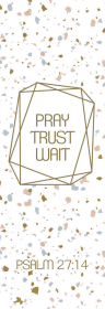 Verse mark - Pray Trust Wait