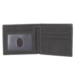 Be Strong in the Lord Charcoal-Brown Genuine Leather Wallet - Ephesians 6:10