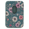 Be Still Teal Faux Leather Botanical Phone Wallet - Psalm 46:10