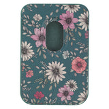 Be Still Teal Faux Leather Botanical Phone Wallet - Psalm 46:10