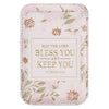 Bless and Keep You Blush Bloom Faux Leather Phone Wallet - Numbers 6:24 - KI Gifts Christian Supplies