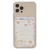 Bless and Keep You Blush Bloom Faux Leather Phone Wallet - Numbers 6:24