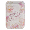 Walk by Faith Pink Cosmos Faux Leather Phone Wallet - 2 Corinthians 5:7
