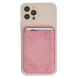Things Are Possible Pink Faux Leather Phone Wallet - Matthew 16:26