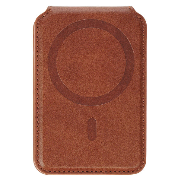 Stand Firm Honey-brown Faux Leather Phone Wallet with Stand - 1 Corinthians 16:13