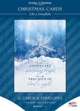 Boxed Card - Christmas Cards - Like a Snowflake - 12 Cards with NIV Scripture - Solid Pack Boxed Greeting Cards