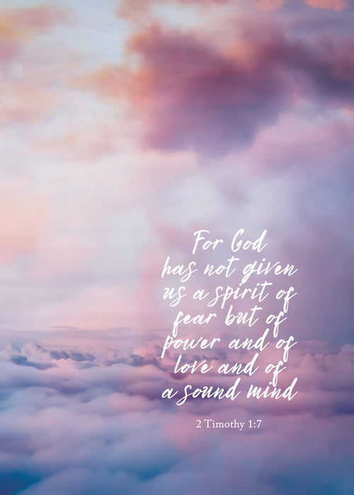 Large Poster - For God has not given us a spirit of fear