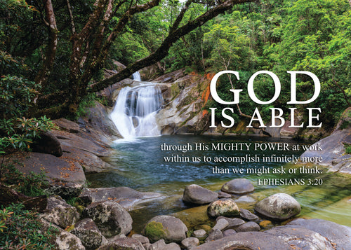 Large Poster - God is Able - Ephesians 3:20