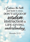 Pass It On - Dont let go of wisdom - Proverbs 23:23