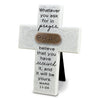 Copper Accented Stone Crosses - Pray