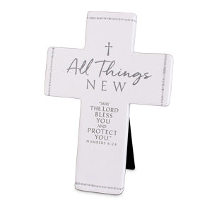 Cast Stone Cross - All Things New