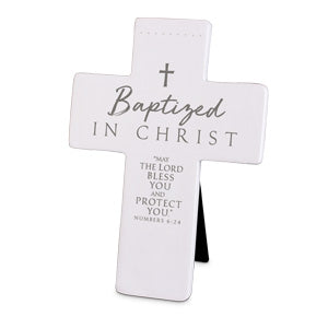 Cast Stone Cross - Baptized In Christ