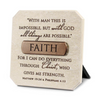 Faith Resin Plaque with Bronze Title Bar