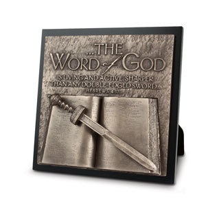 Moments Of Faith Sculpture Plaque - Word Of God