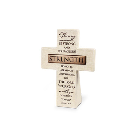Copper Accented Stone Crosses - Pray