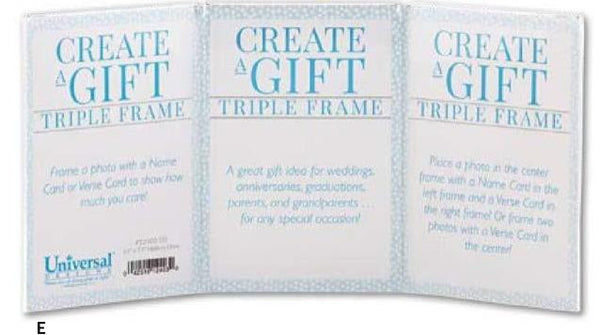NTR & Verse Card Triple Frame - KI Gifts Christian Supplies