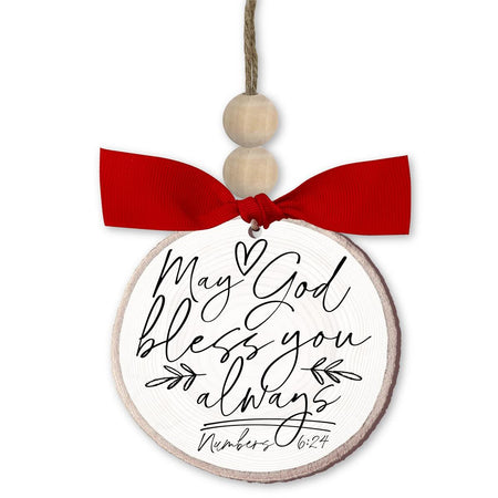 ORNAMENT HEART YOU ARE LOVED RIBBON HANG