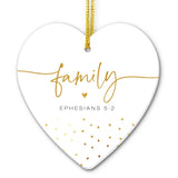 CHRISTMAS ORNAMENT FAMILY EPH. 5:3