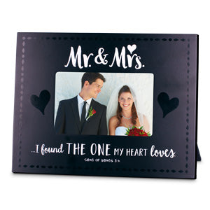 MDF Frame - Handwritten Mr & Mrs